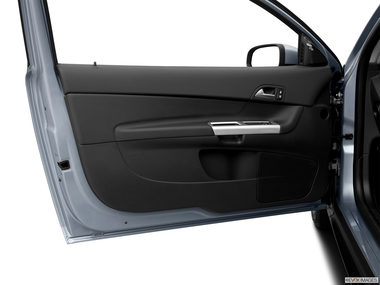 2013 Volvo C30 T5 Premier Plus Inside of driver's side open door, window open. 