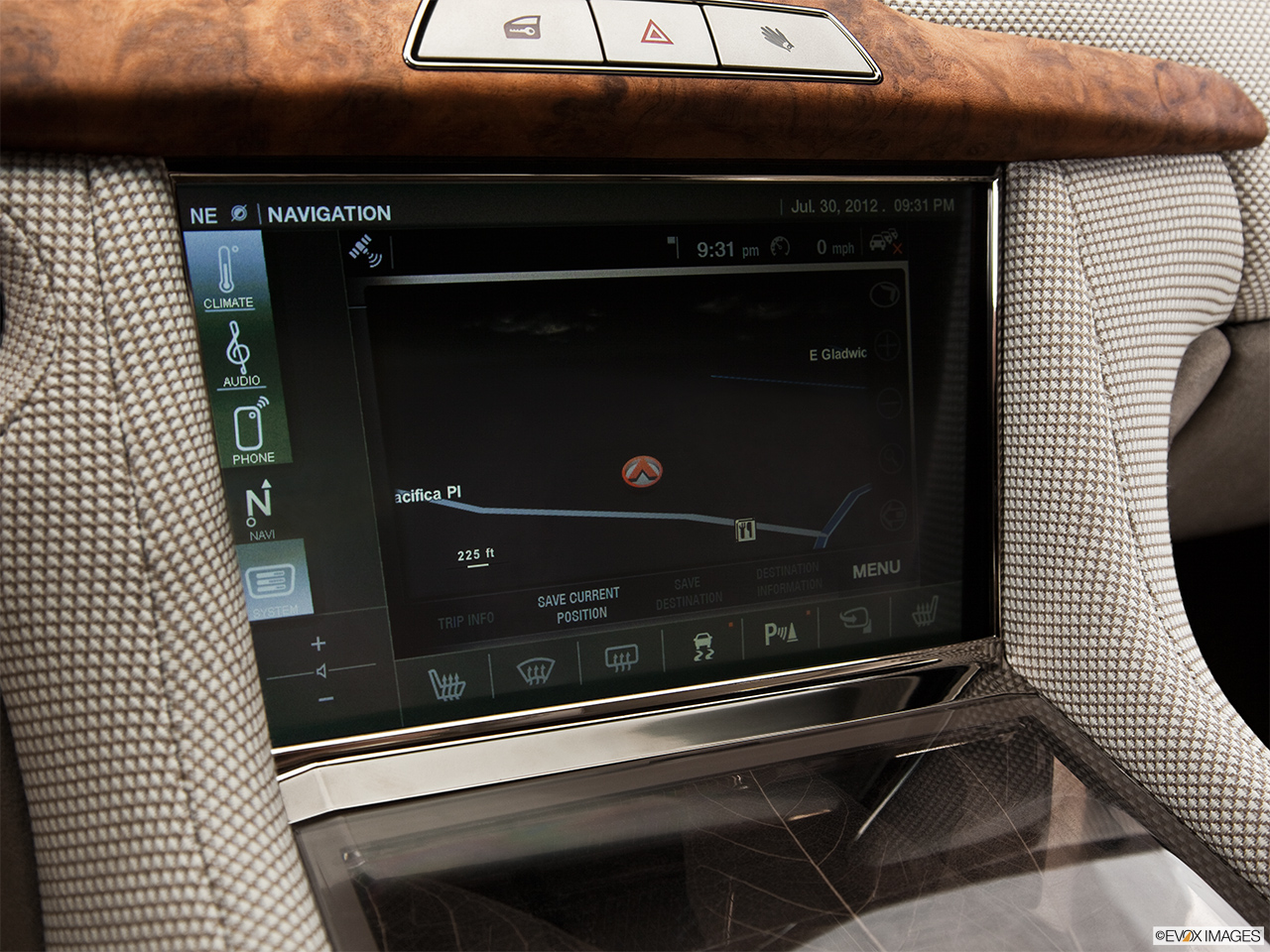 2012 Fisker Karma EcoChic Driver position view of navigation system. 