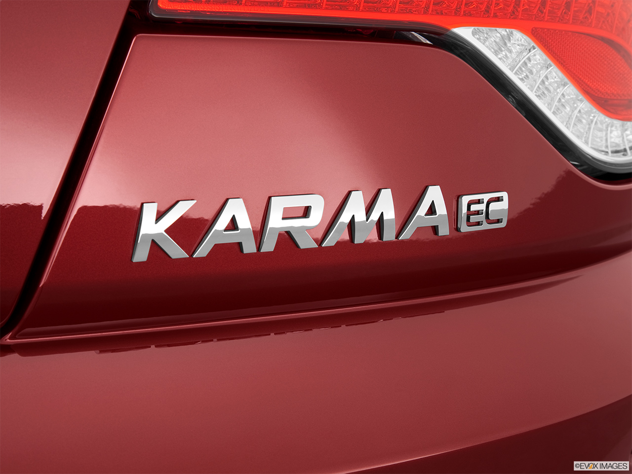 2012 Fisker Karma EcoChic Rear model badge/emblem 