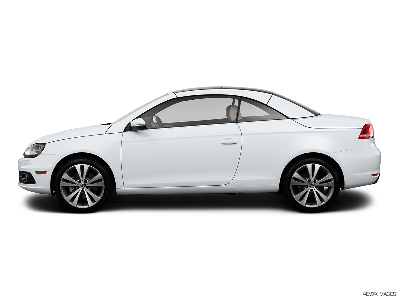 2013 Volkswagen Eos Lux Drivers side profile, convertible top up (convertibles only). 