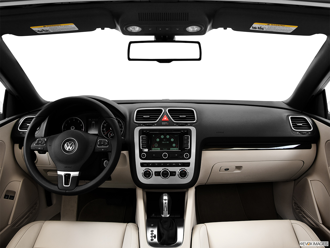 2013 Volkswagen Eos Lux Centered wide dash shot 