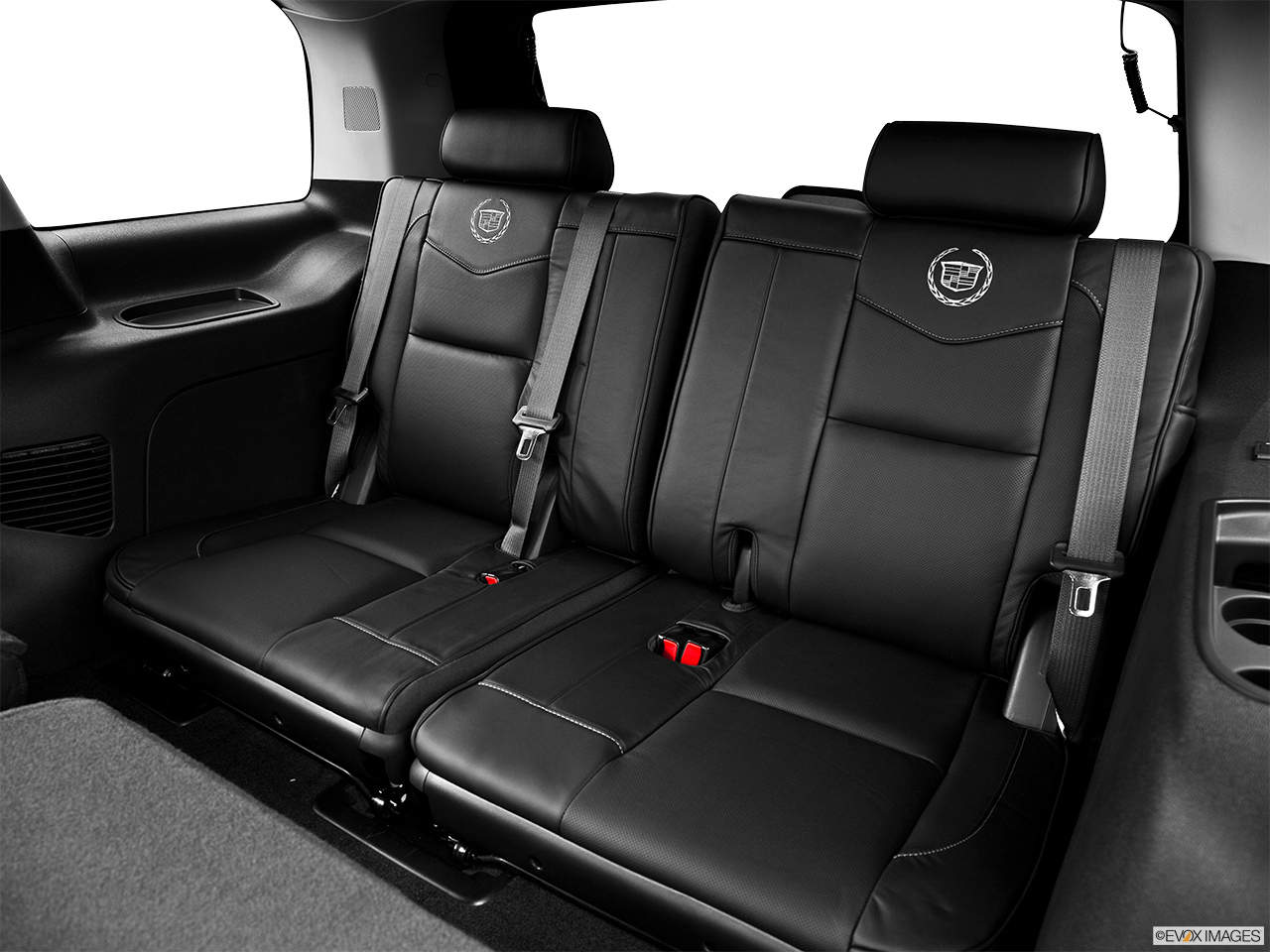 2013 Cadillac Escalade Hybrid Platinum 3rd row seat from Driver Side. 