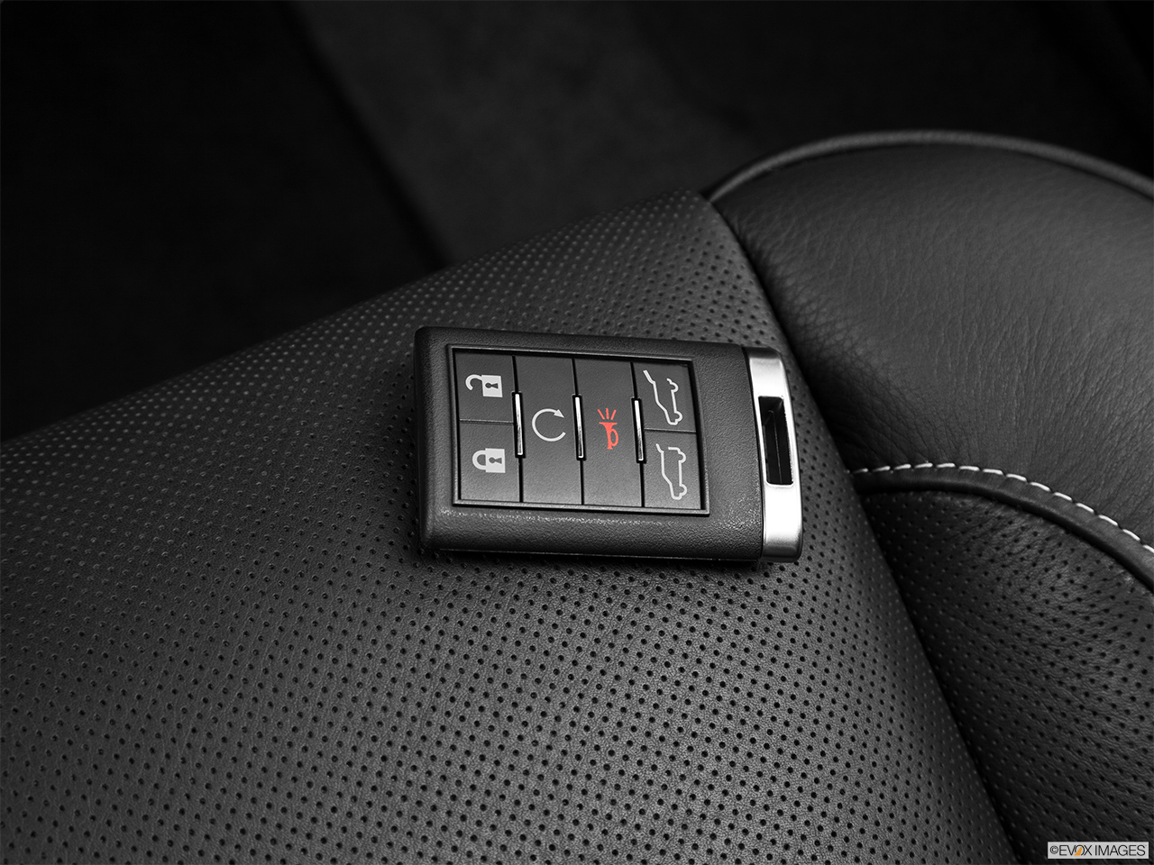2013 Cadillac Escalade Hybrid Platinum Key fob on driver's seat. 