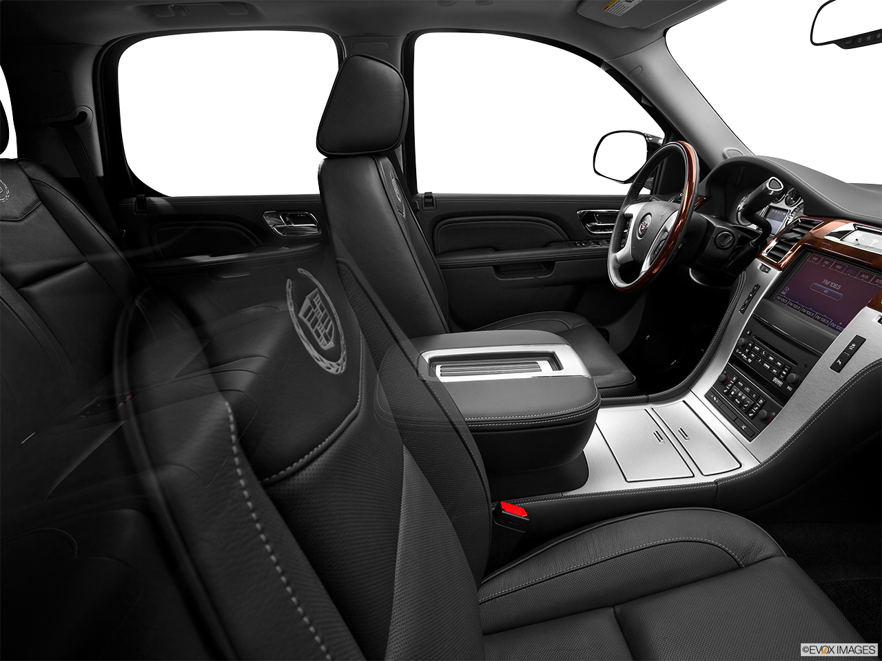 2013 Cadillac Escalade Hybrid Platinum Fake Buck Shot - Interior from Passenger B pillar. 
