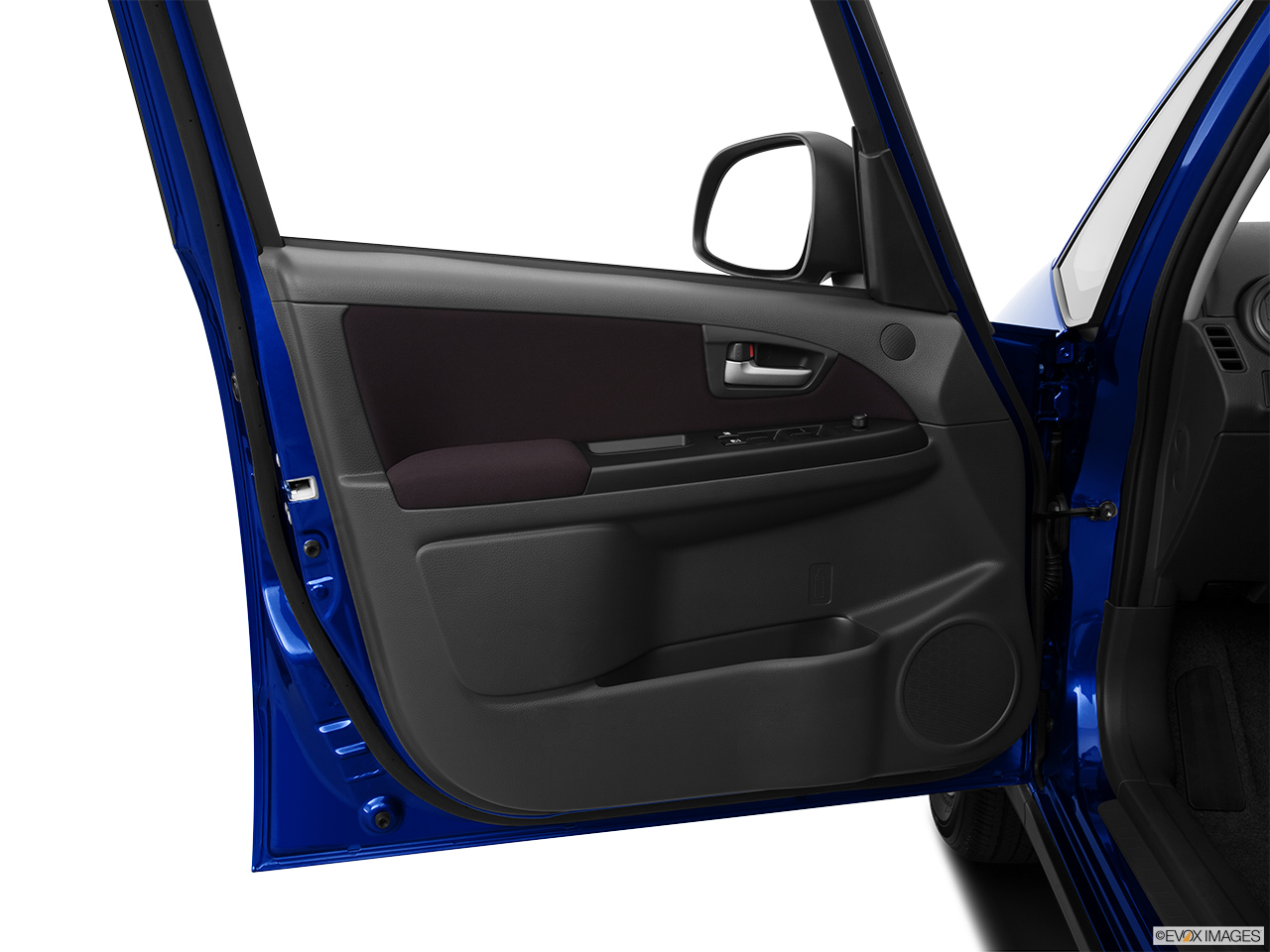2013 Suzuki SX4 AWD Crossover Premium AT AWD Inside of driver's side open door, window open. 