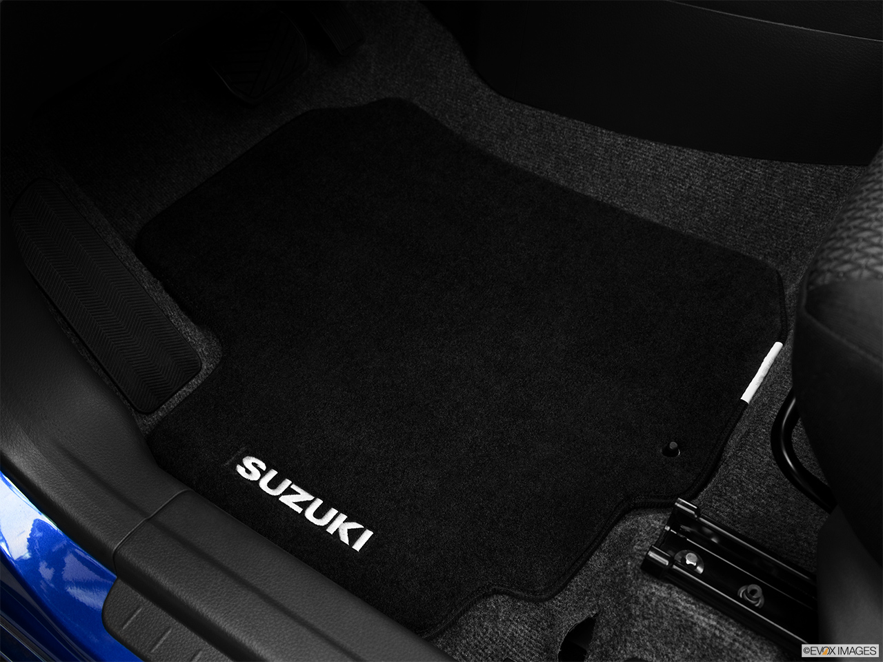 2013 Suzuki SX4 AWD Crossover Premium AT AWD Driver's floor mat and pedals. Mid-seat level from outside looking in. 