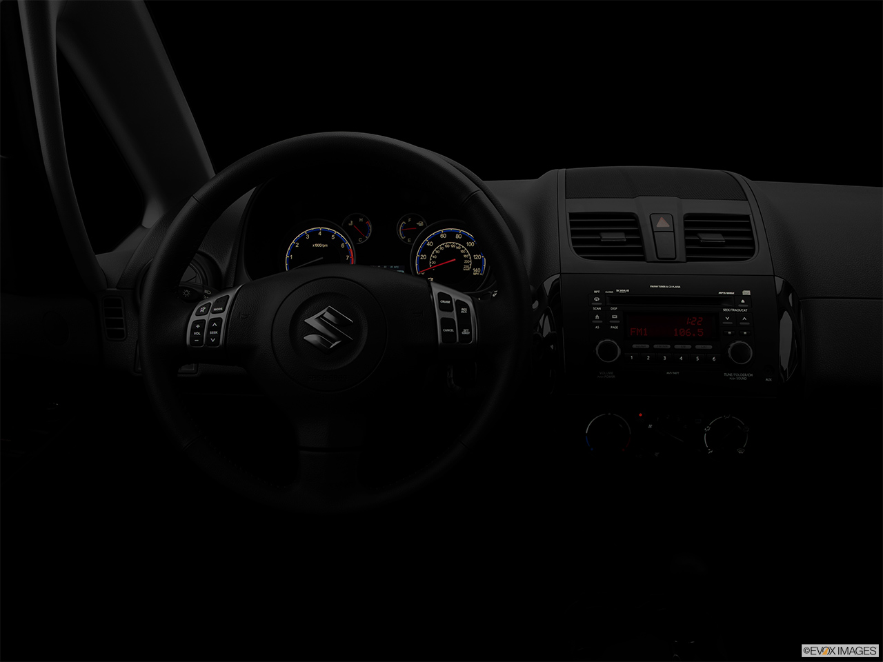 2013 Suzuki SX4 AWD Crossover Premium AT AWD Centered wide dash shot - "night" shot. 