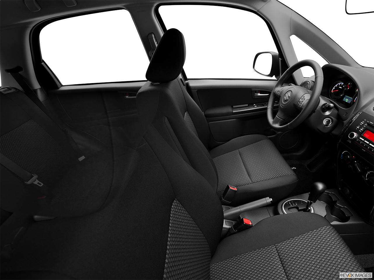2013 Suzuki SX4 AWD Crossover Premium AT AWD Fake Buck Shot - Interior from Passenger B pillar. 