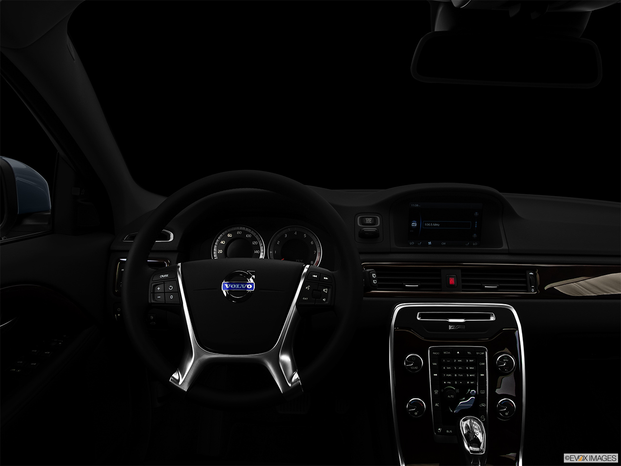 2013 Volvo XC70 T6 AWD Platinum Centered wide dash shot - "night" shot. 