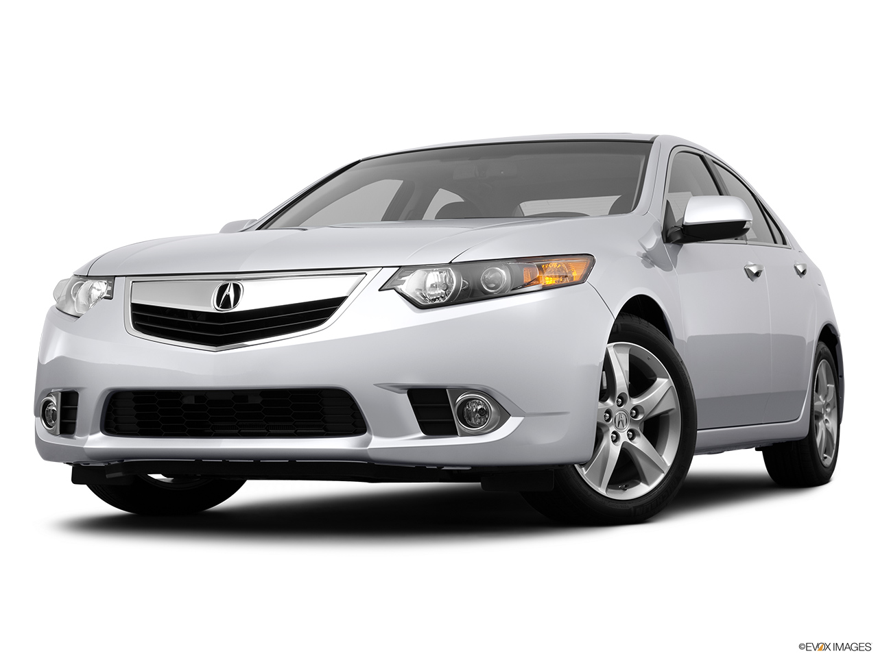 2013 Acura TSX 5-speed Automatic Front angle view, low wide perspective. 