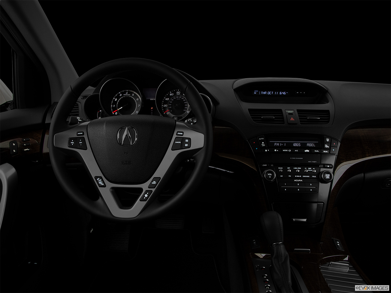 2013 Acura MDX Base Centered wide dash shot - "night" shot. 