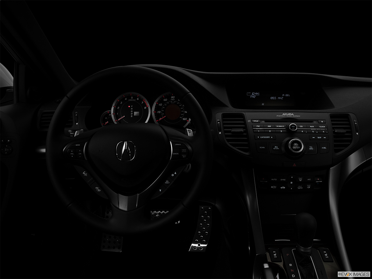 2013 Acura TSX Special Edition 5-Speed Automatic Centered wide dash shot - "night" shot. 