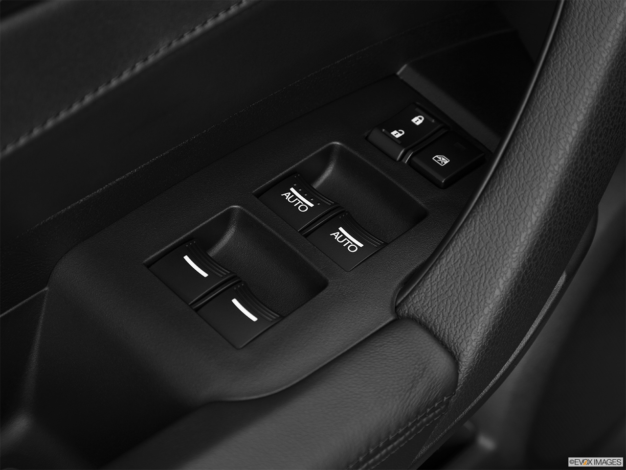 2013 Acura ZDX Base Driver's side inside window controls. 