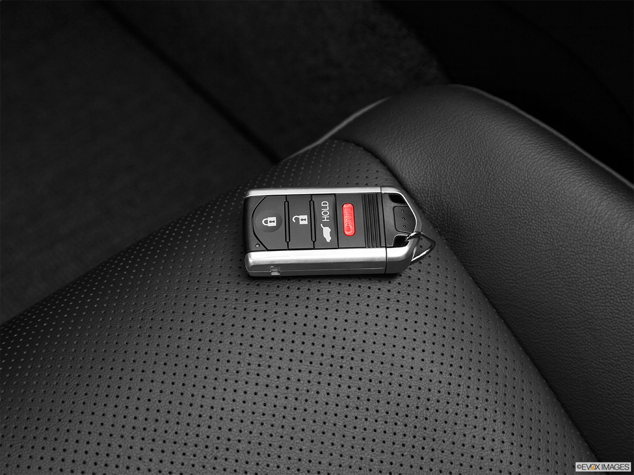 2013 Acura ZDX Base Key fob on driver's seat. 