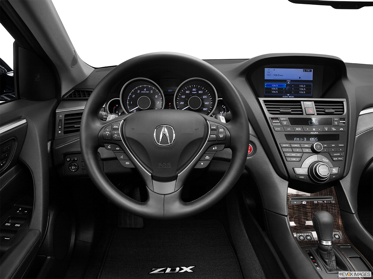 2013 Acura ZDX Base Steering wheel/Center Console. 