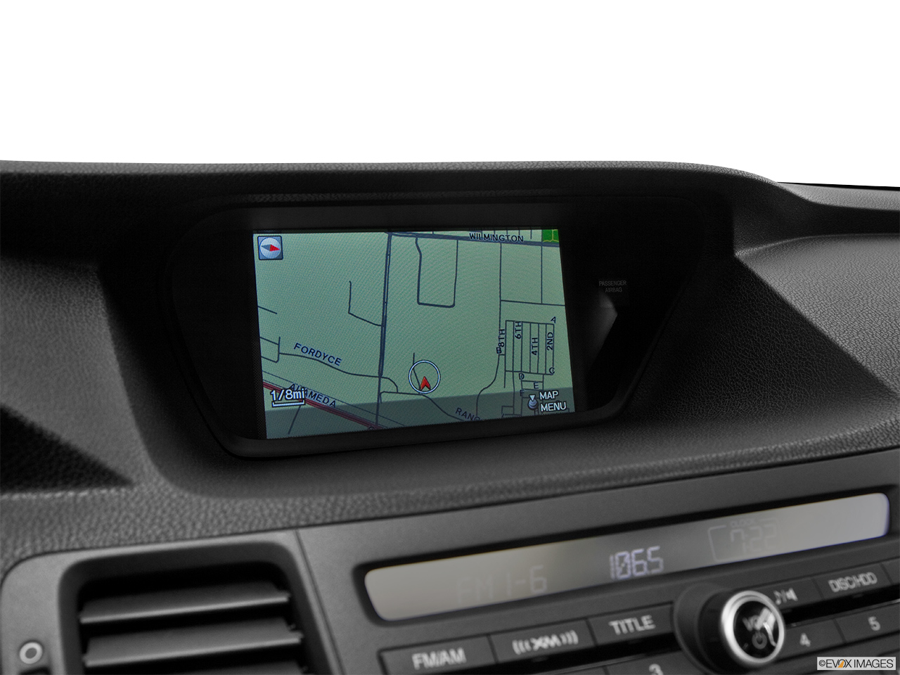 2013 Acura TSX 5-Speed Automatic Driver position view of navigation system. 