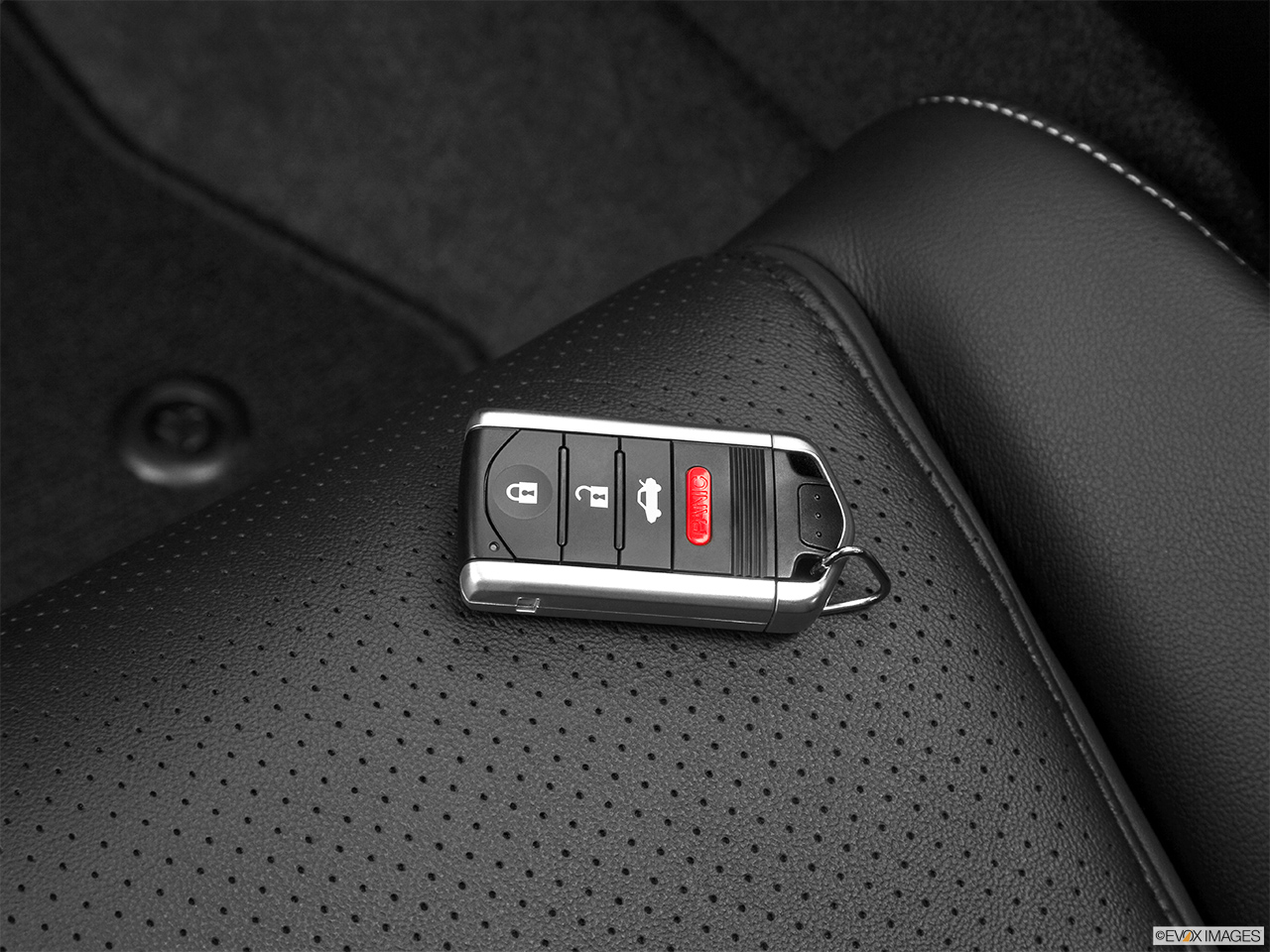 2013 Acura TL SH-AWD Key fob on driver's seat. 