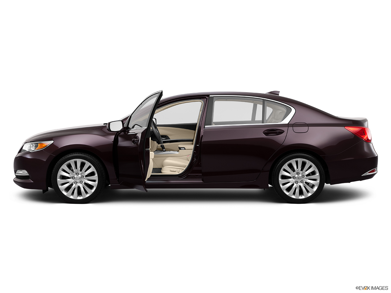 2014 Acura RLX Base Driver's side profile with drivers side door open. 