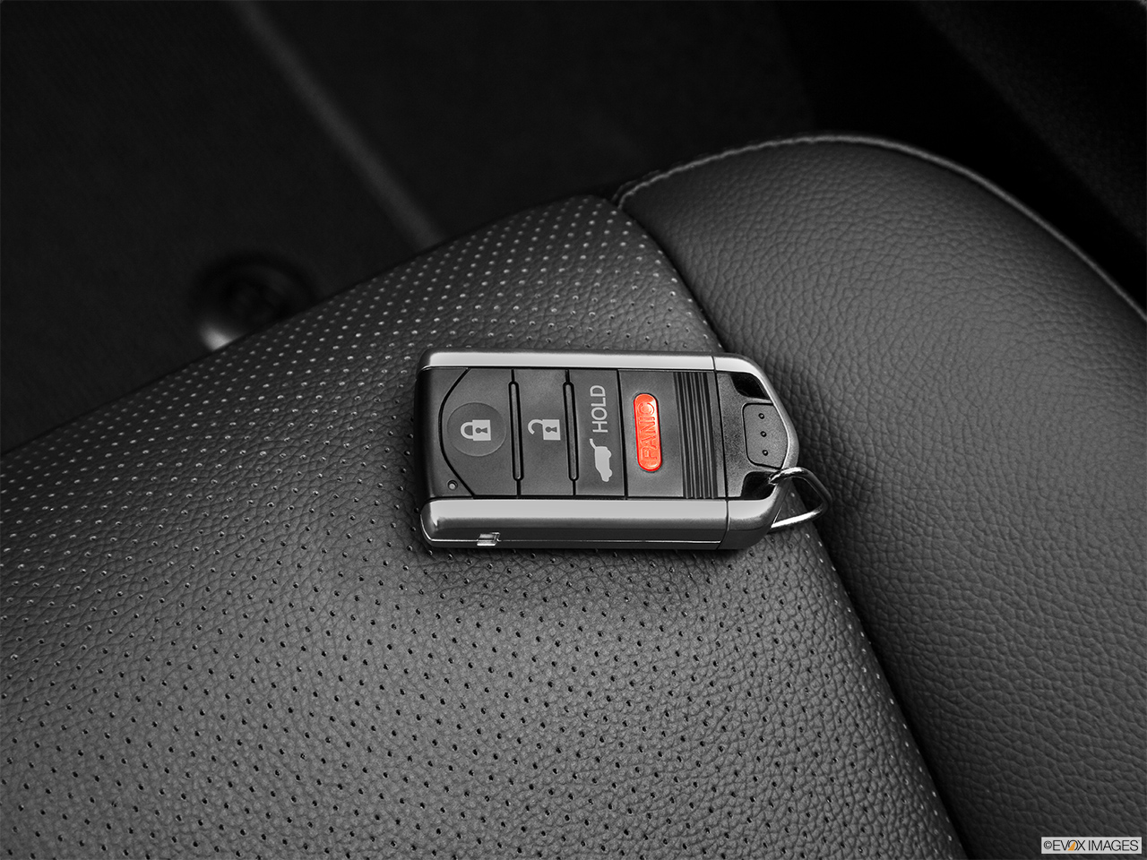 2014 Acura RDX Base Key fob on driver's seat. 