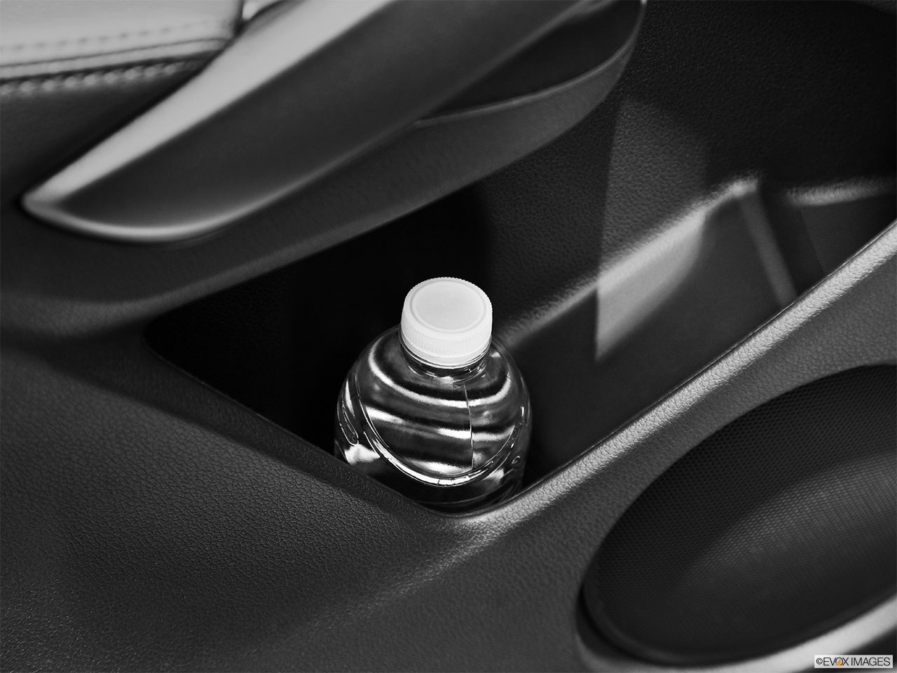 2014 Acura RDX Base Second row side cup holder with coffee prop, or second row door cup holder with water bottle. 