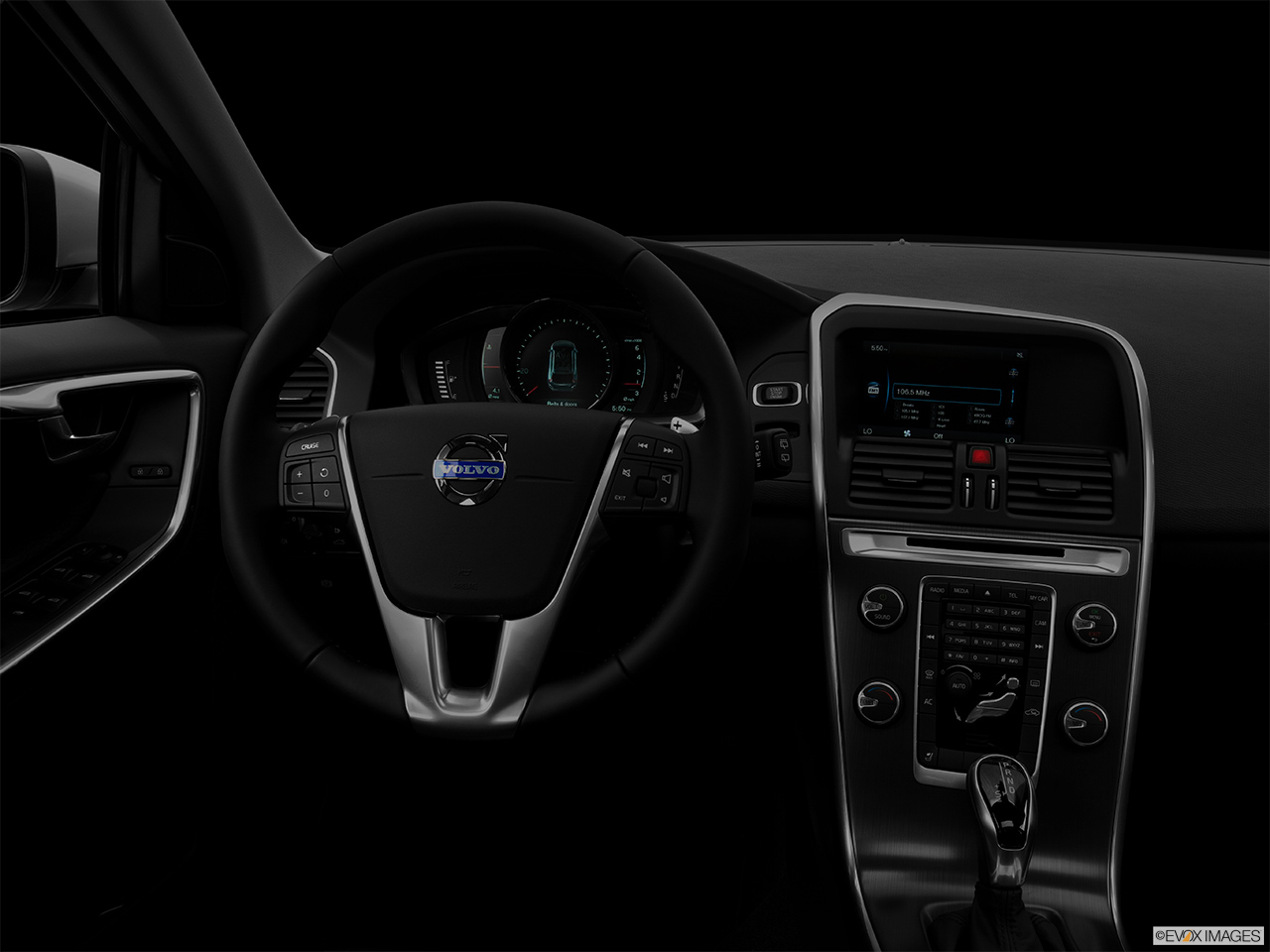 2014 Volvo XC60 T6 AWD Premier Plus Centered wide dash shot - "night" shot. 