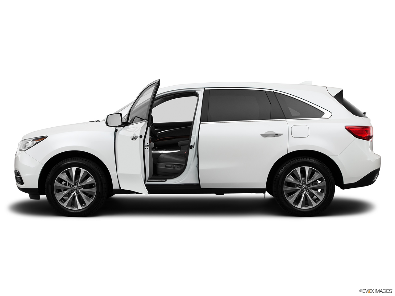 2014 Acura MDX SH-AWD Driver's side profile with drivers side door open. 