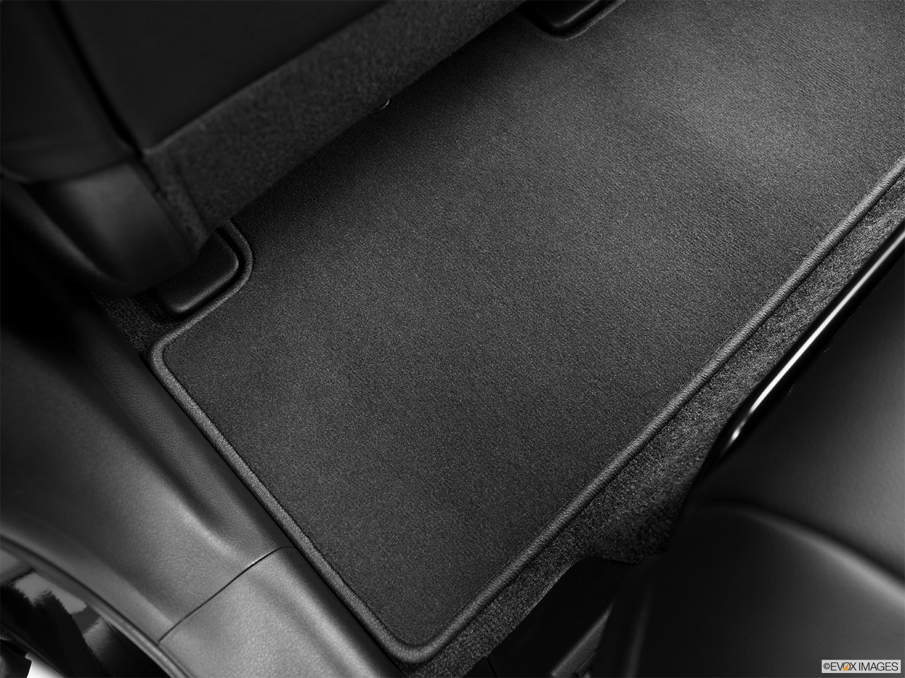 2014 Acura MDX Base Rear driver's side floor mat. Mid-seat level from outside looking in. 