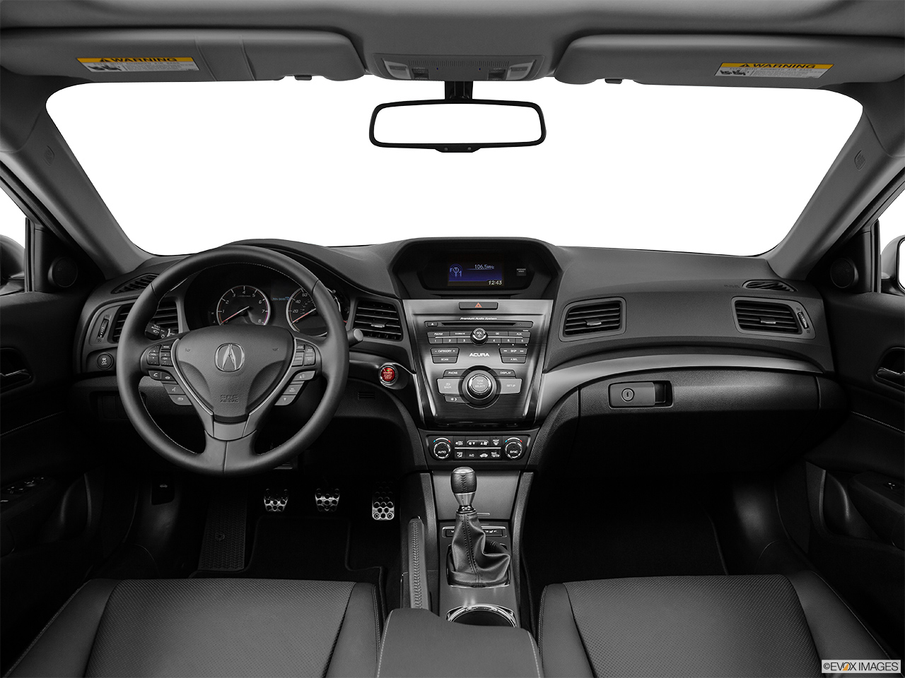 2015 Acura ILX 6-Speed Manual Centered wide dash shot 