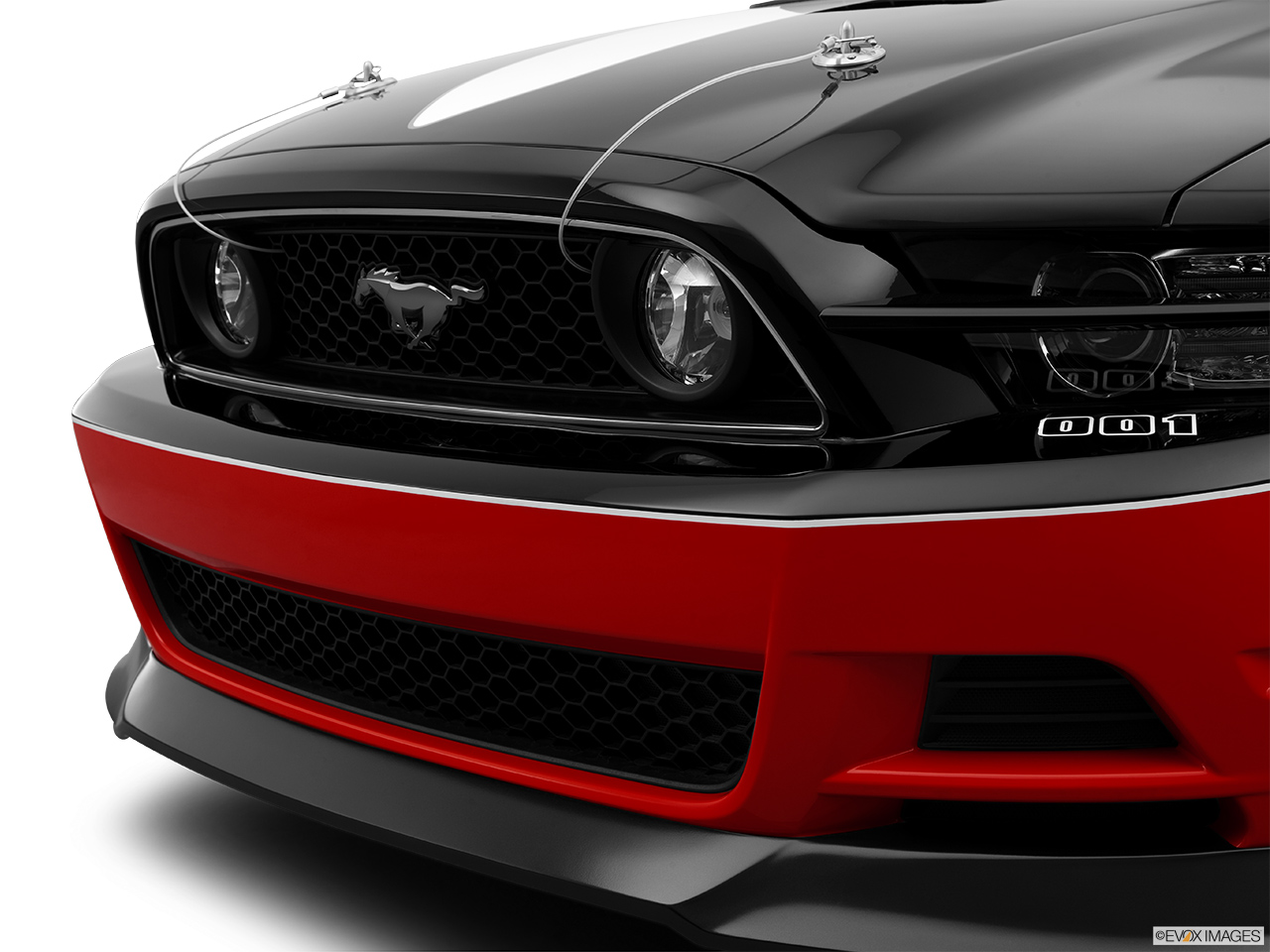 2014 Saleen George Follmer Mustang Base Close up of Grill. 