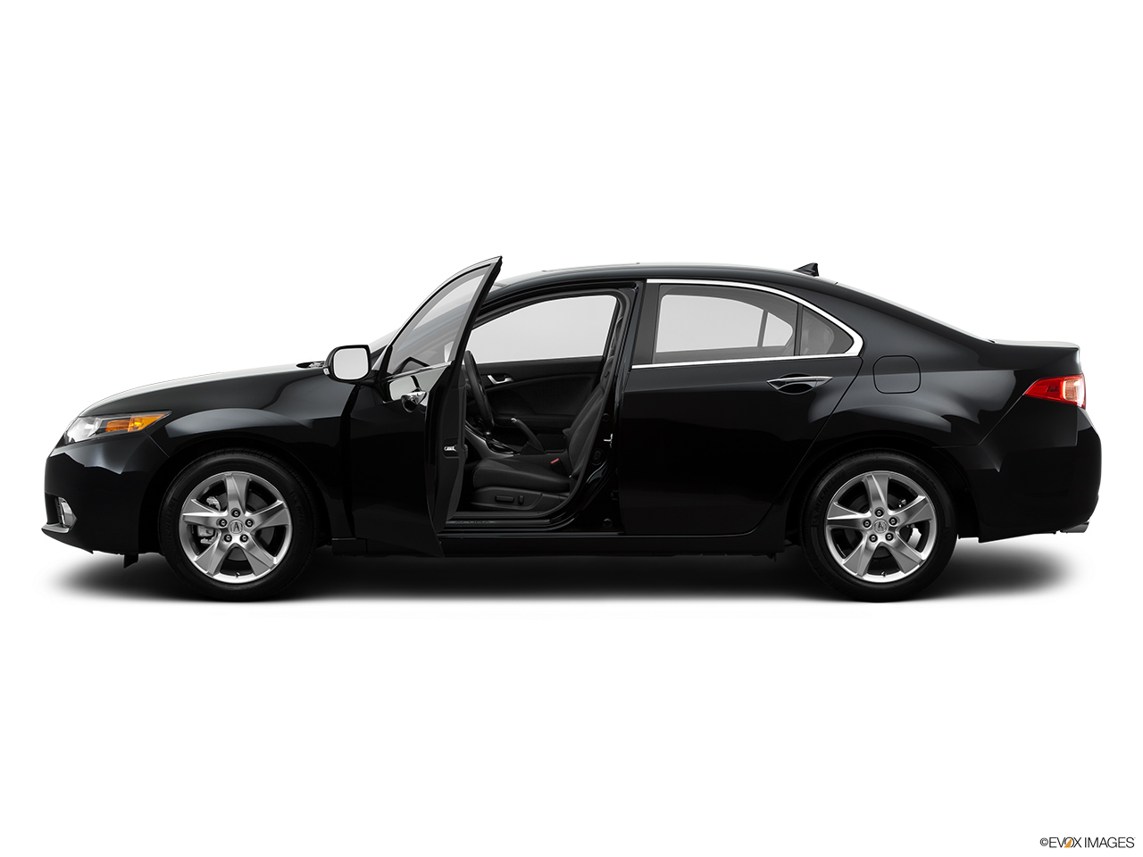 2014 Acura TSX 5-speed Automatic Driver's side profile with drivers side door open. 