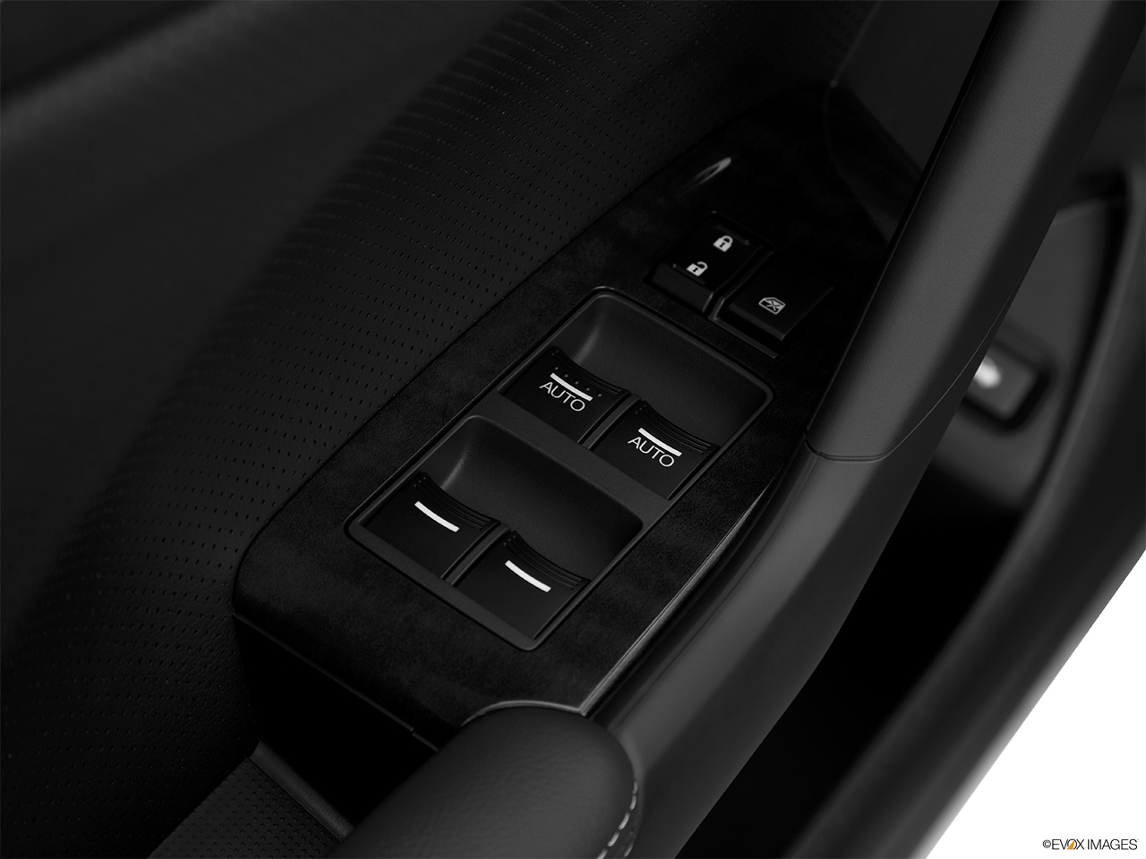 2014 Acura TSX 5-speed Automatic Driver's side inside window controls. 