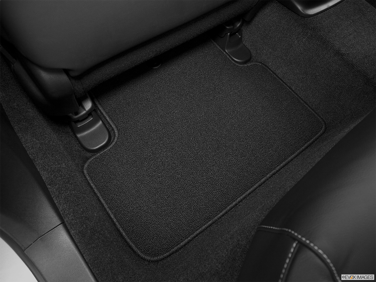 2014 Acura TL Special Edition Rear driver's side floor mat. Mid-seat level from outside looking in. 