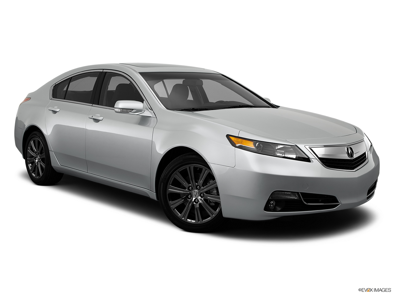 2014 Acura TL Special Edition Front passenger 3/4 w/ wheels turned. 