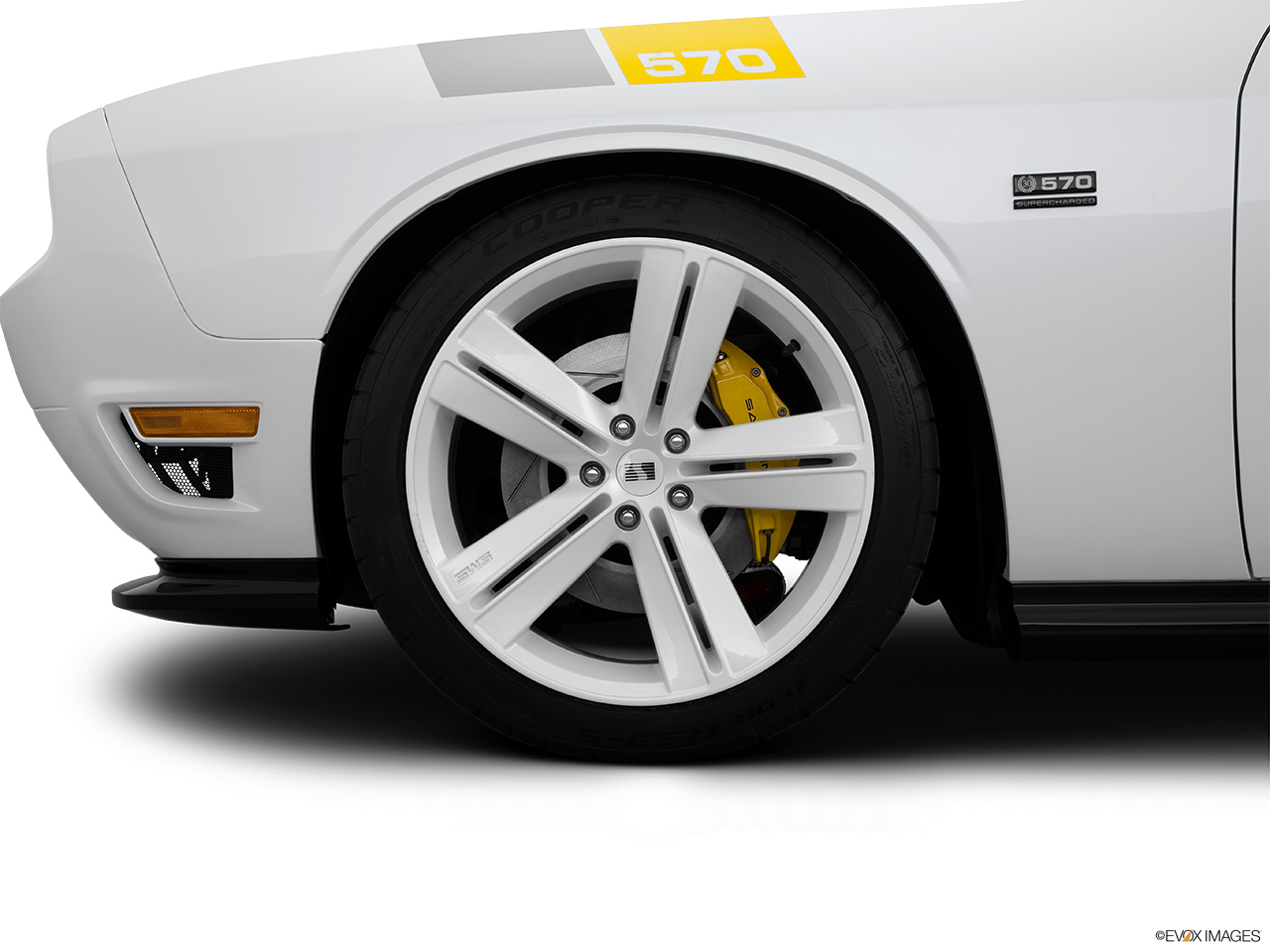 2014 Saleen 570 Challenger Label 570 Black Label Front Drivers side wheel at profile. 
