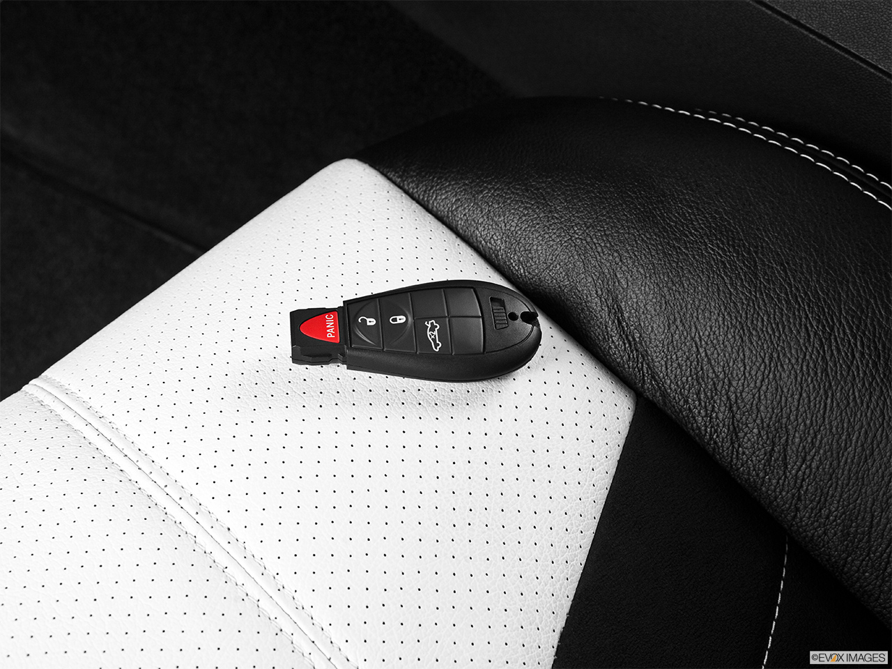 2014 Saleen 570 Challenger Label 570 Black Label Key fob on driver's seat. 
