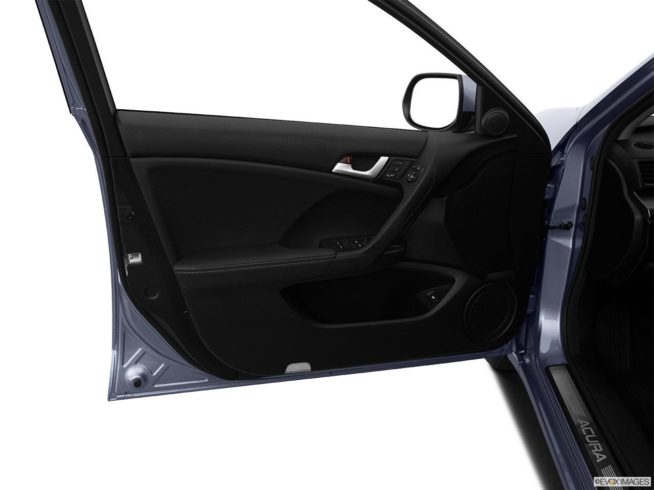 2014 Acura TSX Sport Wagon Base Inside of driver's side open door, window open. 