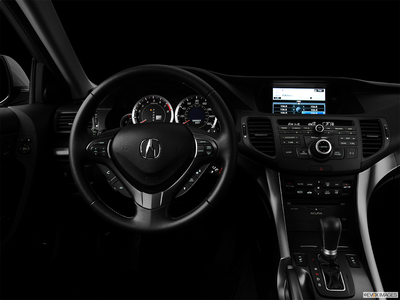 2014 Acura TSX Sport Wagon Base Centered wide dash shot - "night" shot. 