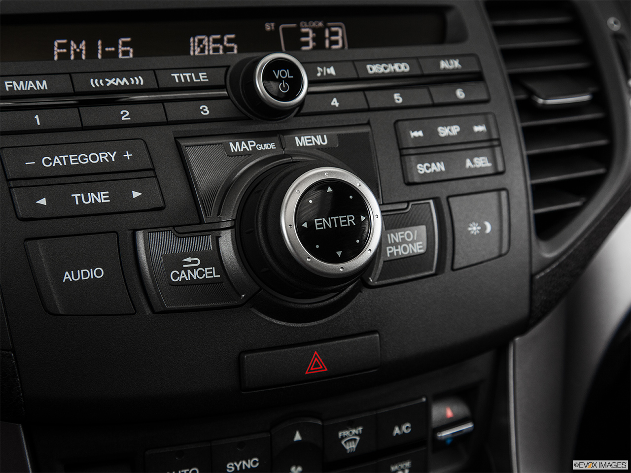 2014 Acura TSX 5-Speed Automatic System Controls. 