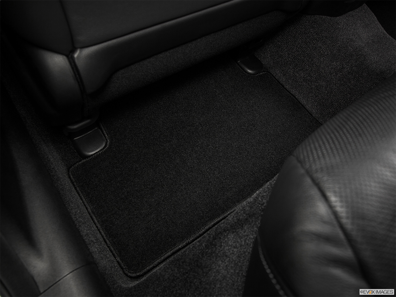 2014 Acura TSX 5-Speed Automatic Rear driver's side floor mat. Mid-seat level from outside looking in. 