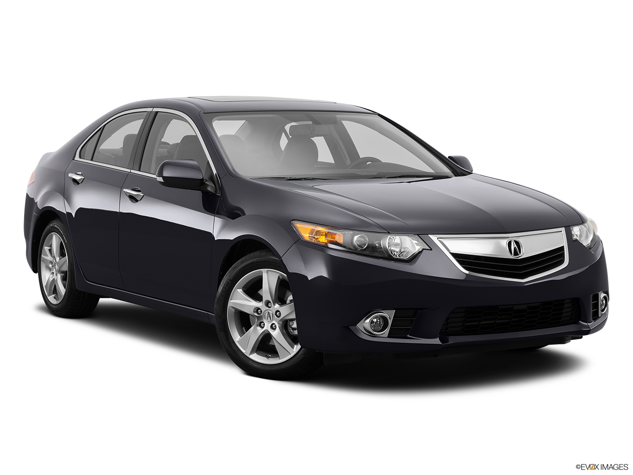 2014 Acura TSX 5-Speed Automatic Front passenger 3/4 w/ wheels turned. 