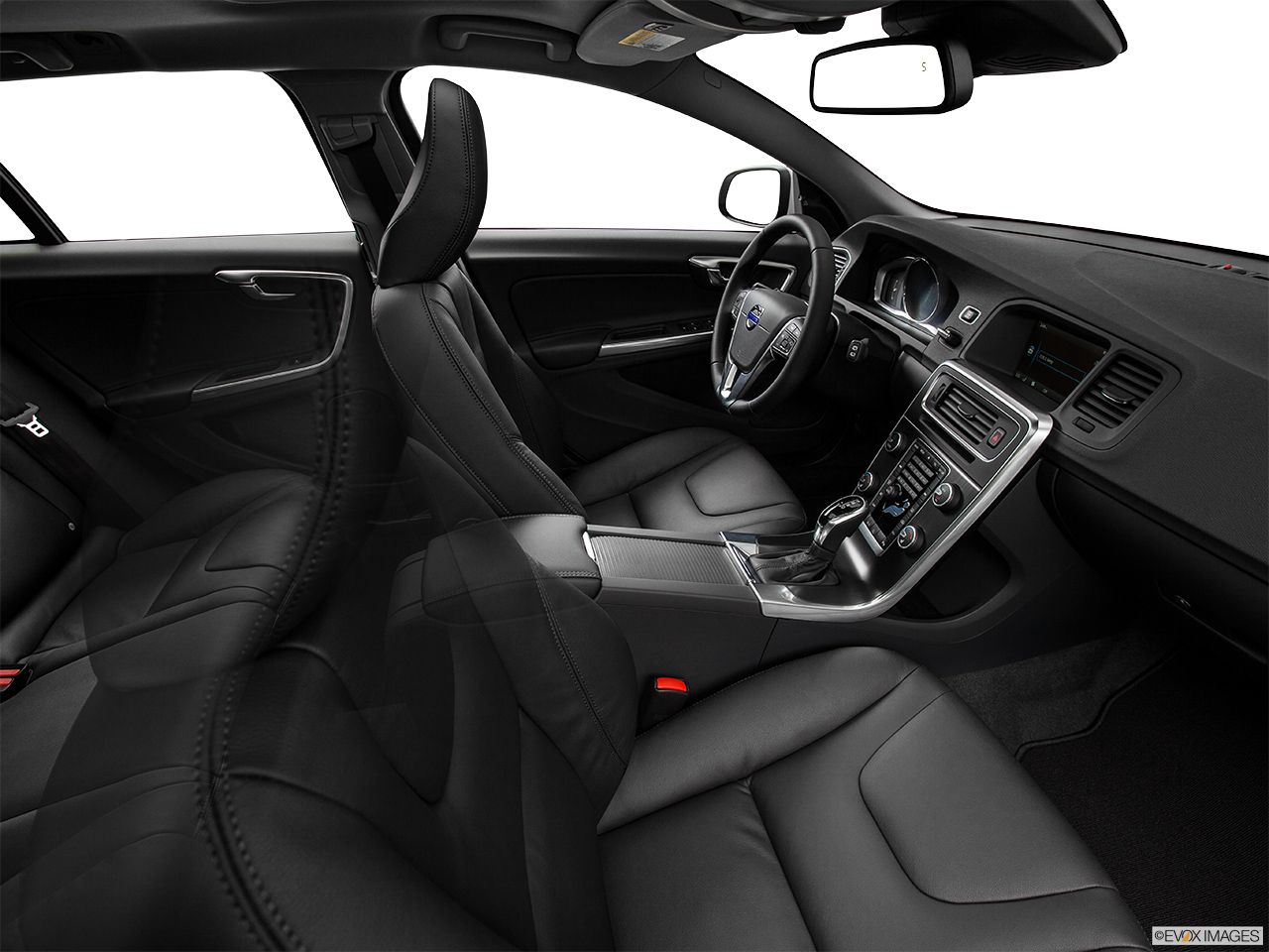 2015 Volvo V60 Premier Plus Fake Buck Shot - Interior from Passenger B pillar. 