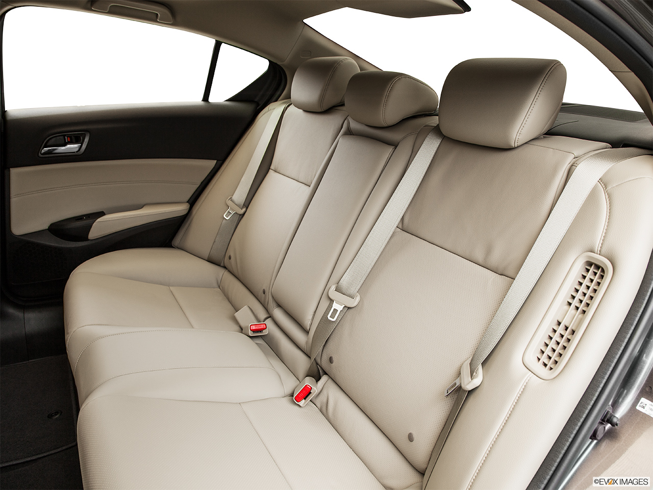2014 Acura ILX Hybrid Base Rear seats from Drivers Side. 