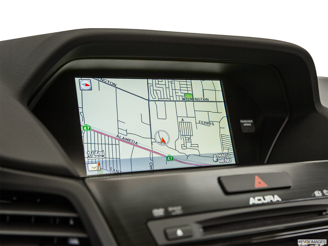 2014 Acura ILX Hybrid Base Driver position view of navigation system. 