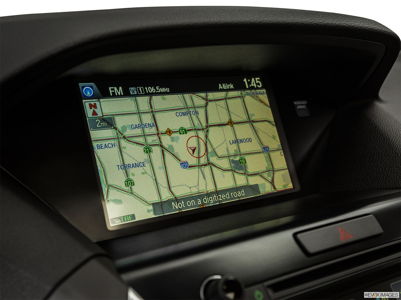 2016 Acura MDX Base Driver position view of navigation system. 