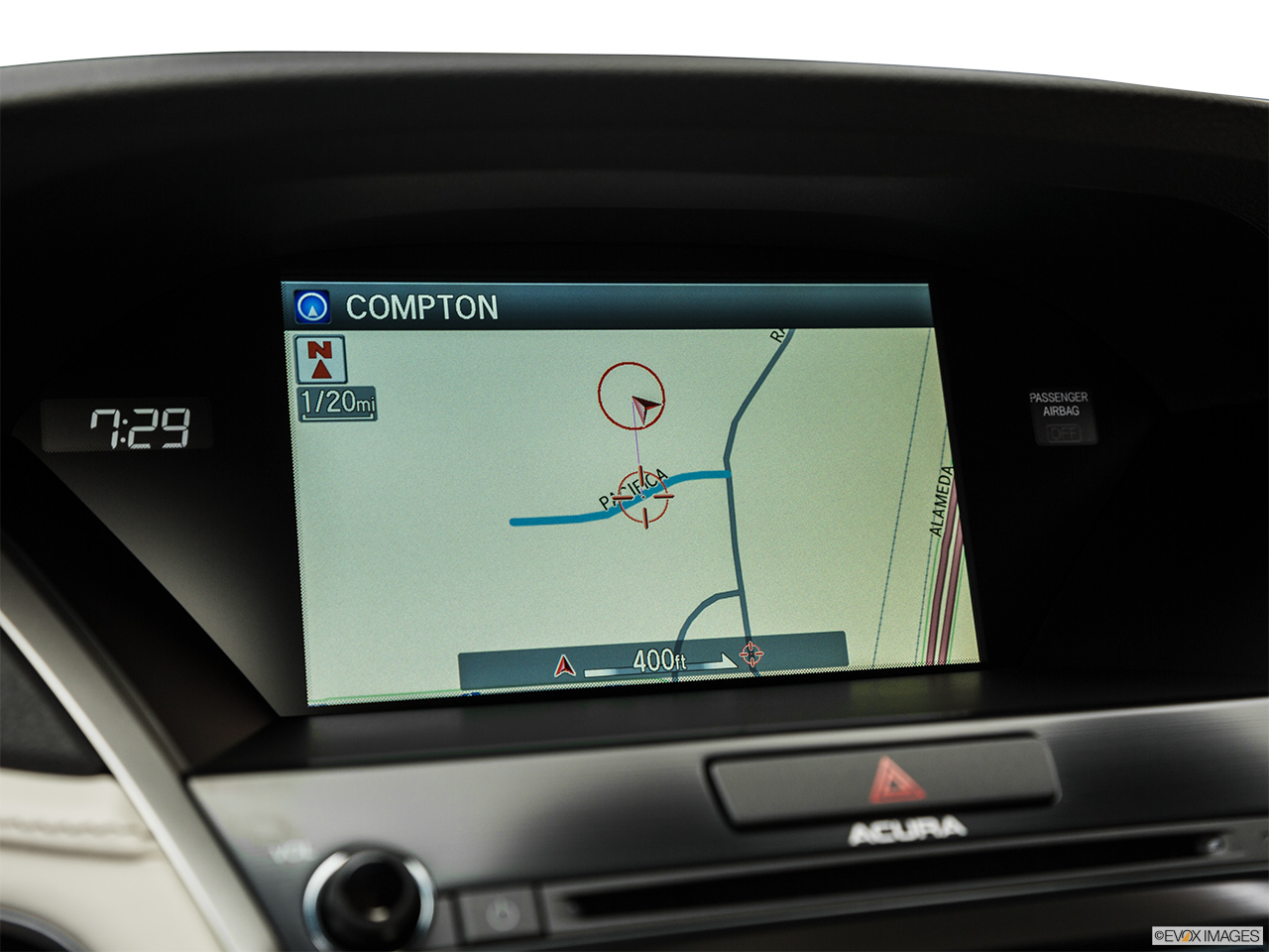 2015 Acura RLX Base Driver position view of navigation system. 
