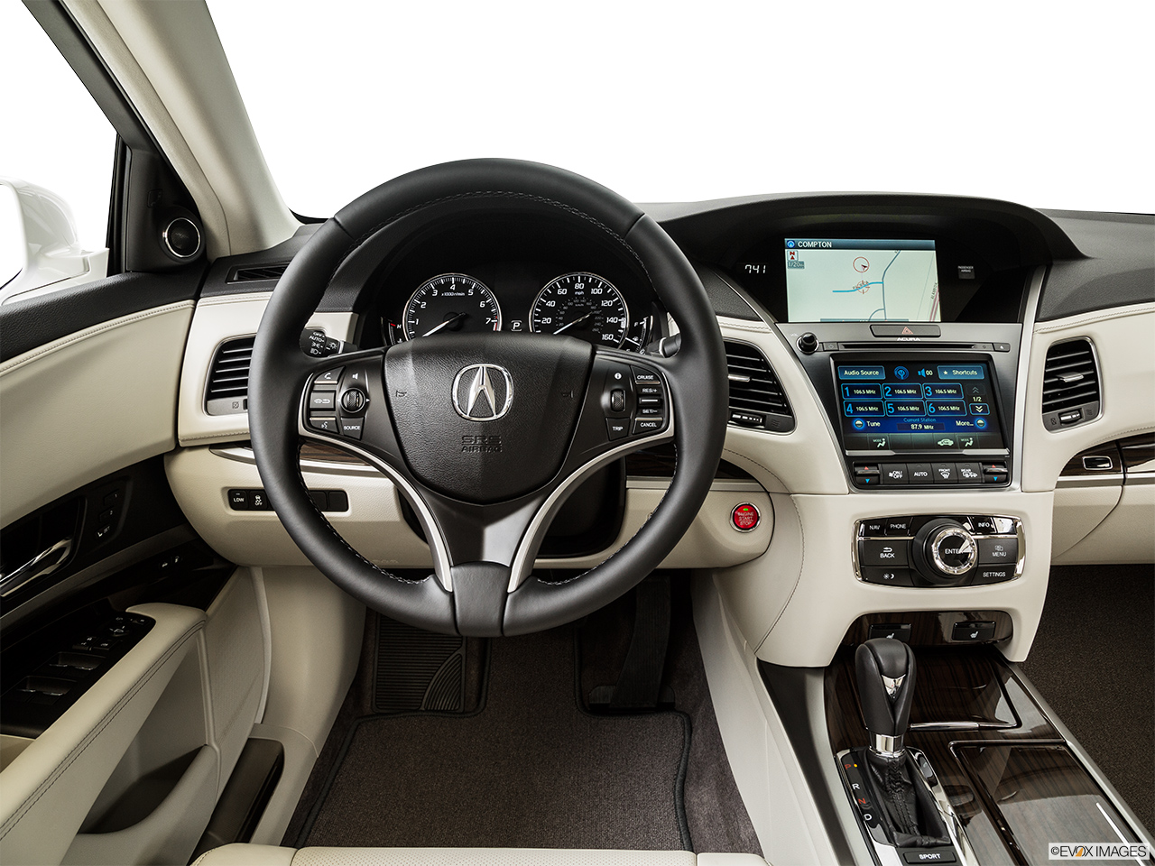 2015 Acura RLX Base Steering wheel/Center Console. 