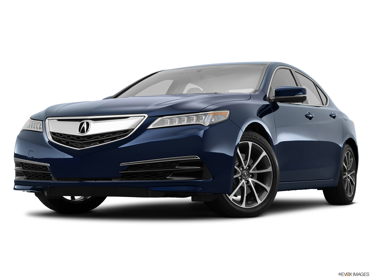 2015 Acura TLX 3.5 V-6 9-AT P-AWS Front angle view, low wide perspective. 