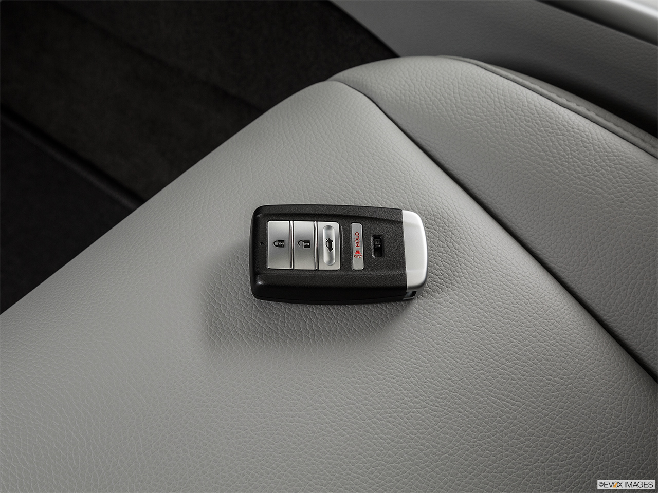 2015 Acura TLX 3.5 V-6 9-AT P-AWS Key fob on driver's seat. 