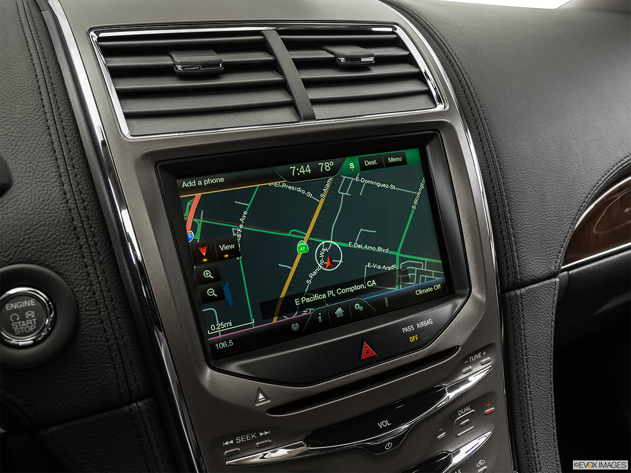 2015 Lincoln MKX FWD Driver position view of navigation system. 